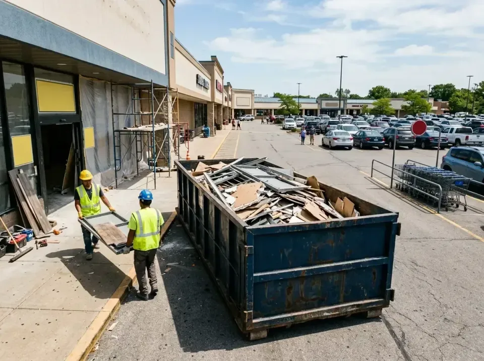 retail-store-renovation-debris-003 — frequently asked questions, Roll-off Dumpster Rentals in Harrisburg, IL